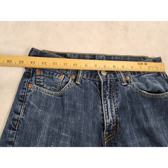 Levi’s 514 Men Jeans Size 30x30(28) Straight Fit Dark Wash Denim Great Condition - Picture 7 of 9